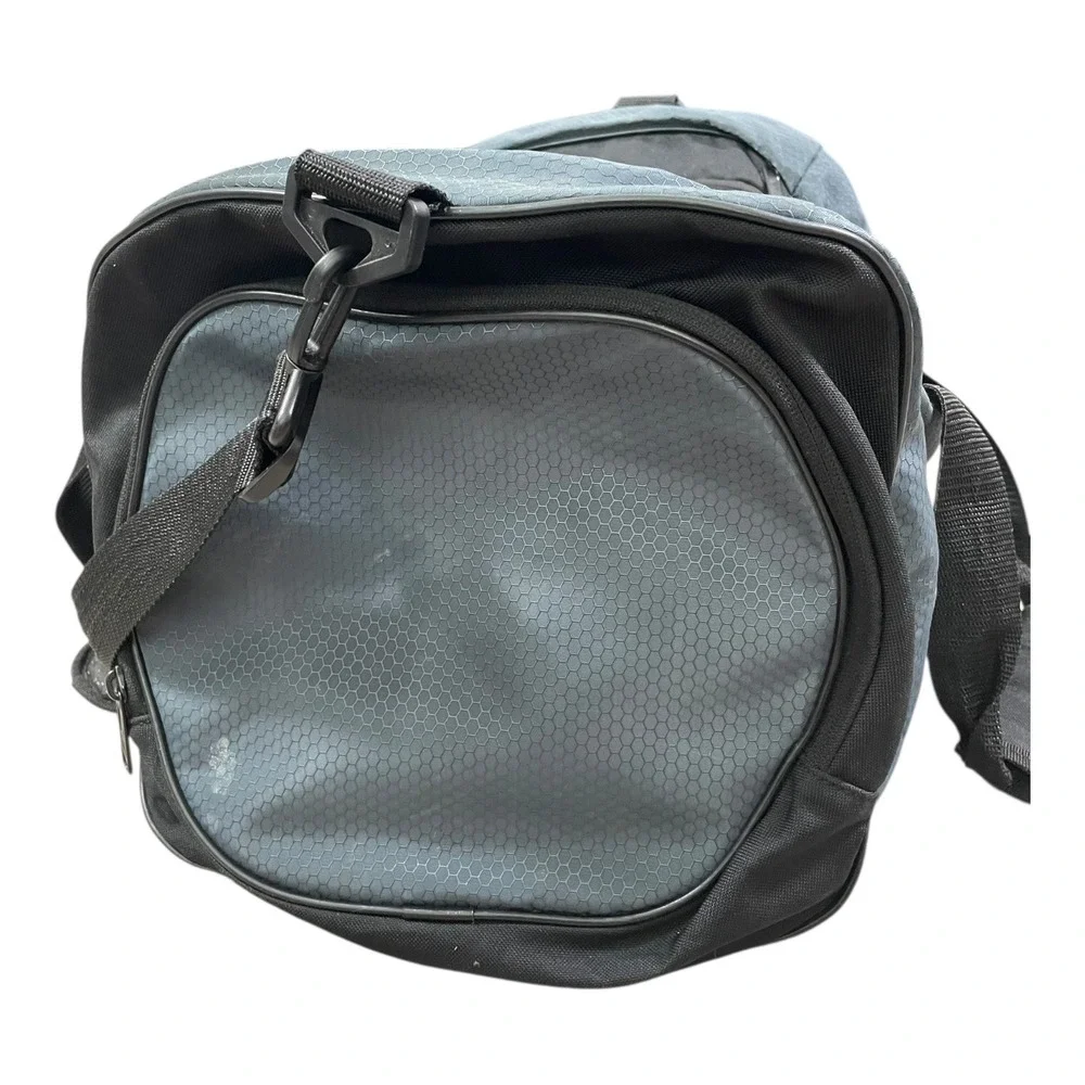 Adidas Black Gray‎ Duffle Bag Gym Sports Travel Carry On Weekend Zip